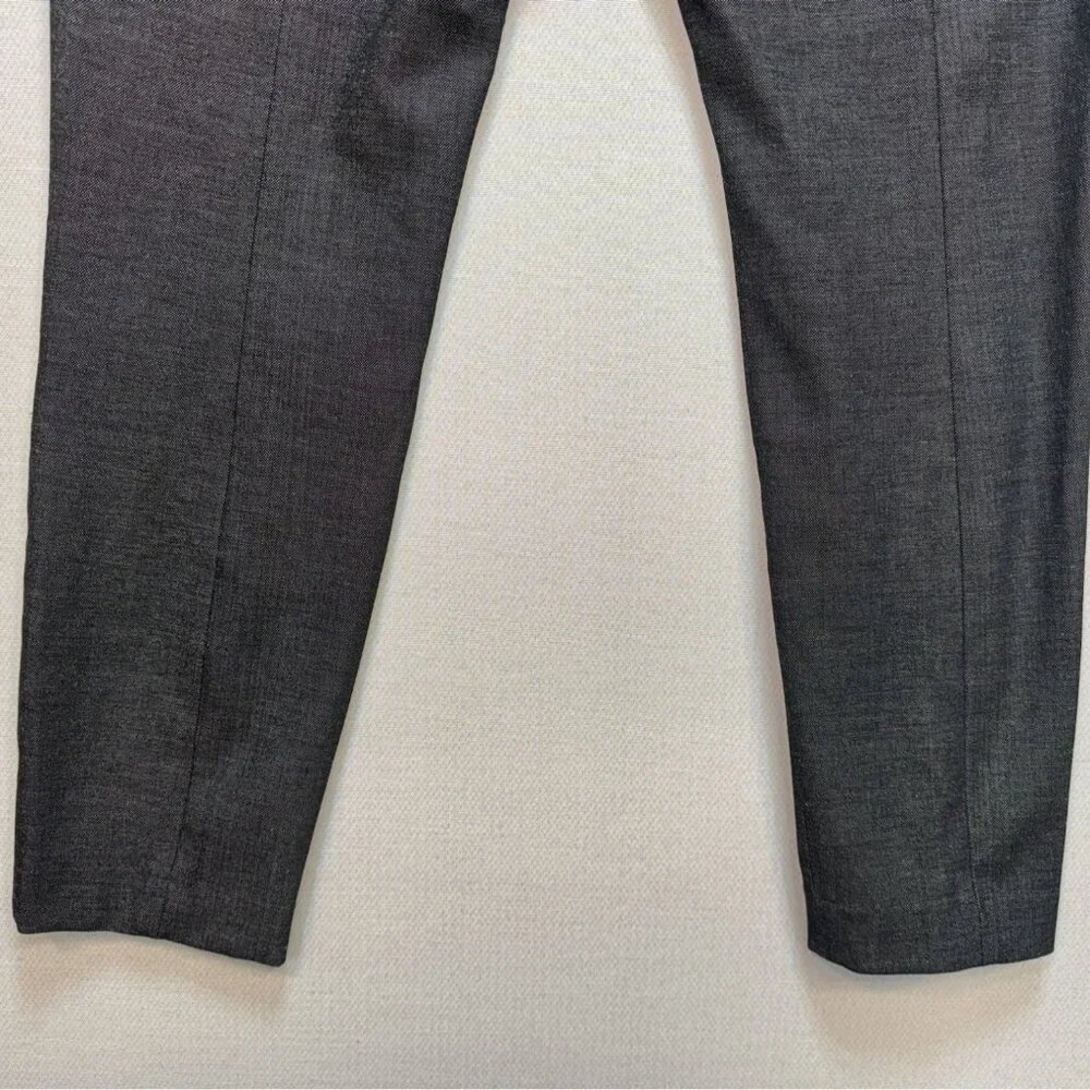 Express Womens Dress Pants Size 10S Gray Stretch Mid Rise Skinny Leg Flat Front